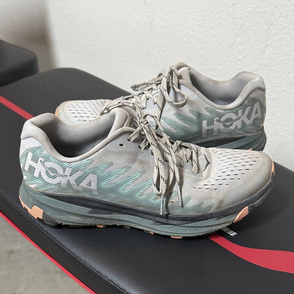 Hoka Torrent 3 Trailrunning Shoes - Women's, Harbor Mist/Spruce - Size 8.5